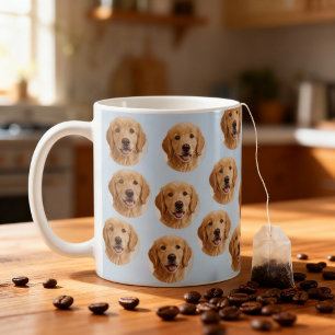 Aangepaste hondenfoto Mooie gepersonaliseerde li Koffiemok