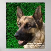 Aangepaste hondenfoto Poster - Gepersonaliseerd Ge (Voorkant)