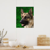 Aangepaste hondenfoto poster- Gepersonaliseerde hu Poster (Keuken)