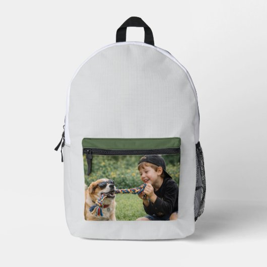 Aangepaste hondenfoto + rugzak + hondenliefhebbers (Voorkant)