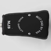 Aangepaste Hondenfoto Schattigee Gepersonaliseerde Golfheadcover (Voorkant)