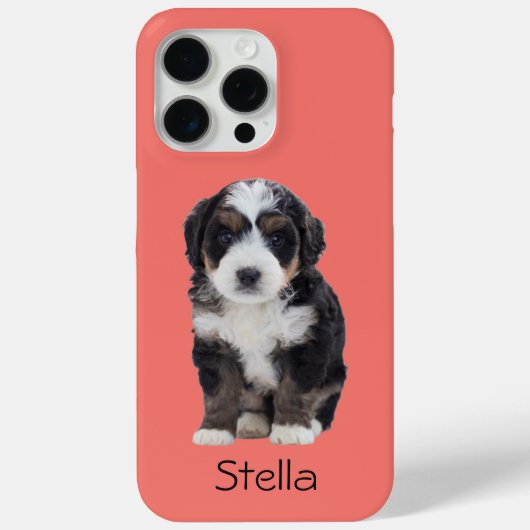 Aangepaste hondenfoto - Sunset Coral met huisdiern Case-Mate iPhone Case (Achterkant)