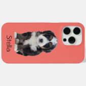 Aangepaste hondenfoto - Sunset Coral met huisdiern Case-Mate iPhone Case (Achterkant (horizontaal))