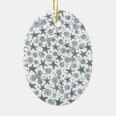 Aangepaste hondenfoto-versiering keramisch ornament (Achterkant)