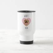 Aangepaste hondenfoto voor mama | Gepersonaliseerd Reisbeker (Center)