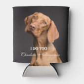 Aangepaste hondenfoto-weddenschap blikjeskoeler (Voorkant)