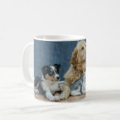 Aangepaste hondenfoto wrap-around koffiemok (Voorkant links)