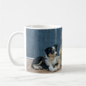 Aangepaste hondenfoto wrap-around koffiemok (Links)