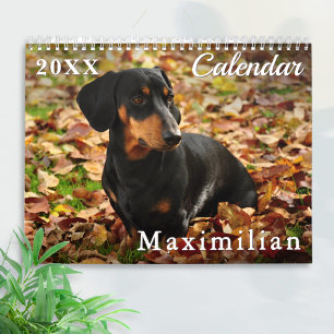 Aangepaste hondenfoto's Maak je eigen huisdier jaa Kalender