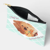 Aangepaste hondenfotozak | Beste Poodle-moeder ooi Etui (Open)