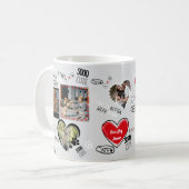 Aangepaste hondengezicht Mok, gepersonaliseerde ho Koffiemok (Voorkant links)