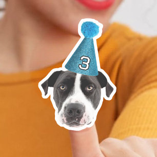 Aangepaste hondengezicht Stickers, aangepaste gezi Sticker