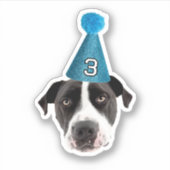 Aangepaste hondengezicht Stickers, aangepaste gezi Sticker (Voorkant)