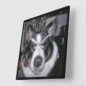 Aangepaste hondenklok vierkante klok (Hoek)