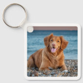 Aangepaste Hondenliefhebber Gepersonaliseerde Pet  Sleutelhanger (Voorkant)