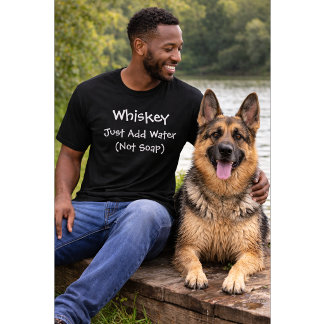 Aangepaste hondenliefhebber | Voeg alleen water to T-shirt