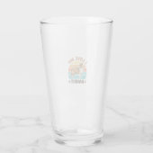 Aangepaste hondennaam Retro zonsondergang huisdier Glas (Achterkant)
