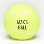 Aangepaste hondennaam tennisballen (Achterkant)