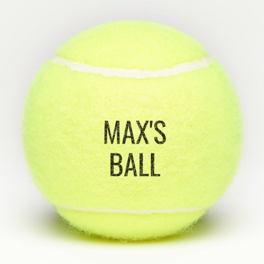 Aangepaste hondennaam tennisballen (Achterkant)