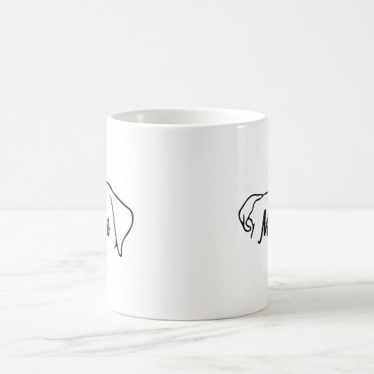 Aangepaste hondenoren koffiemok (Center)