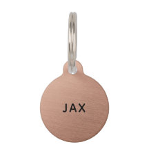 Aangepaste hondenpenning Minimalistische naam Hond