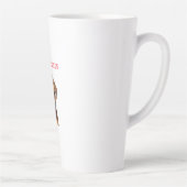 Aangepaste hondenportret – Gepersonaliseerd ontwer Latte Mok (Rechts)