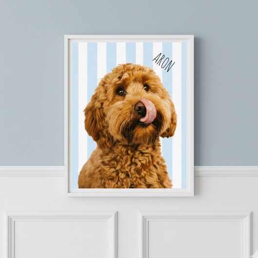 Aangepaste hondenportret | Gepersonaliseerde huisd Poster