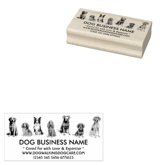 Aangepaste Hondenras Rubber Stamp Rubberstempel (Gestempeld)