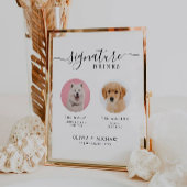 Aangepaste hondenreep Pet Sign | Handtekening Drin Reclamebord Met Voetstuk