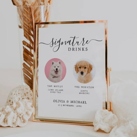 Aangepaste hondenreep Pet Sign | Handtekening Drin Reclamebord Met Voetstuk