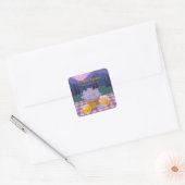 Aangepaste honing en lavendel vierkante sticker (Envelop)