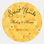 Aangepaste honing favor klassiek vel ronde sticker (Voorkant)
