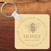 Aangepaste honing zakelijke promotie sleutelhanger (Voorkant)
