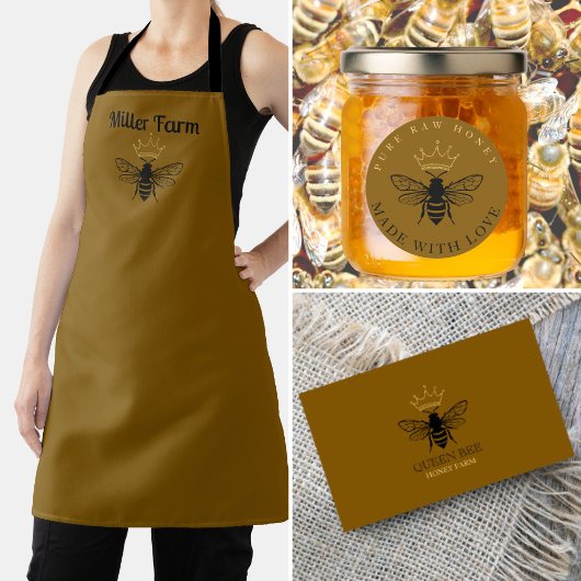 Aangepaste Honingbijen Apiarist Imker Chef Boerder Schort