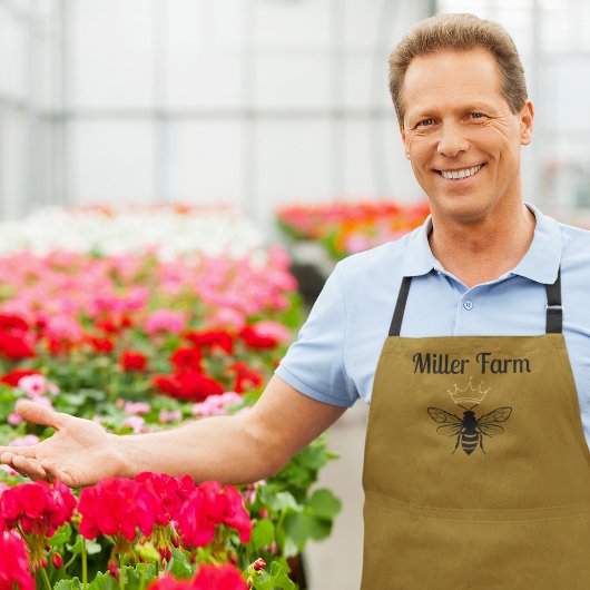 Aangepaste Honingbijen Apiarist Imker Chef Boerder Schort