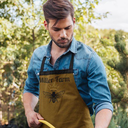 Aangepaste Honingbijen Apiarist Imker Chef Boerder Schort