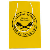 Aangepaste honingpot cadeau tassen voor bijenhoude medium cadeauzakje (Voorkant)