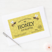 Aangepaste honingraat honingpot label (Envelop)
