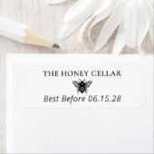 Aangepaste honingstempel houdbaarheidsdatum etiket (Insitu)