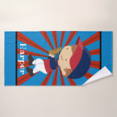 Aangepaste honkbal Catcher Boys Kinder Bath Towel Badhanddoek (Badhanddoek)