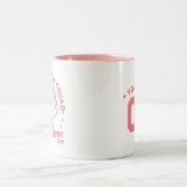 Aangepaste honkbal mam squad met team naam nummer tweekleurige koffiemok (Center)