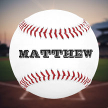 Aangepaste honkbal met een persoonlijke naam of sl