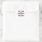 Aangepaste honkbal ronde sticker (Tas)