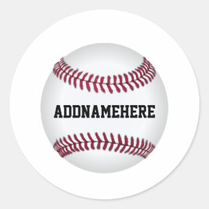 Aangepaste honkbal ronde sticker