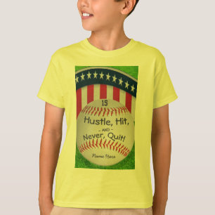Aangepaste honkbal Shirt met nummer