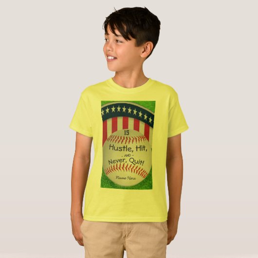 Aangepaste honkbal Shirt met nummer (Voorkant volledig)