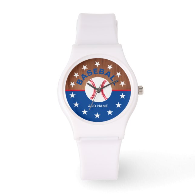 Aangepaste honkbal sport vrouwen horloge (Voorkant)