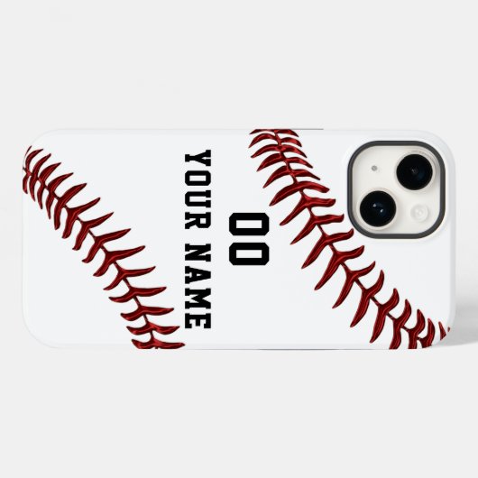 Aangepaste honkbal-telefoongesprekken, Nieuwste na Case-Mate iPhone Case (Achterkant (horizontaal))