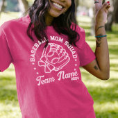 Aangepaste honkbal vader squad met team naam numme t-shirt