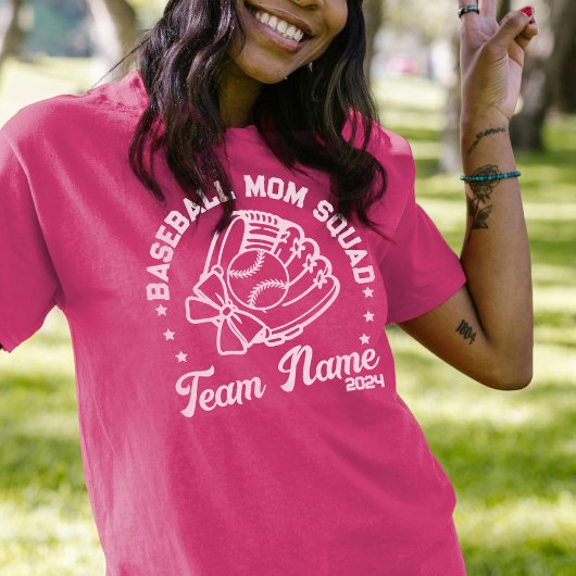 Aangepaste honkbal vader squad met team naam numme t-shirt